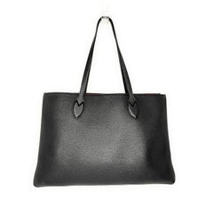 Louis Vuitton Black Grained Calfskin Lockme Shopper Tote