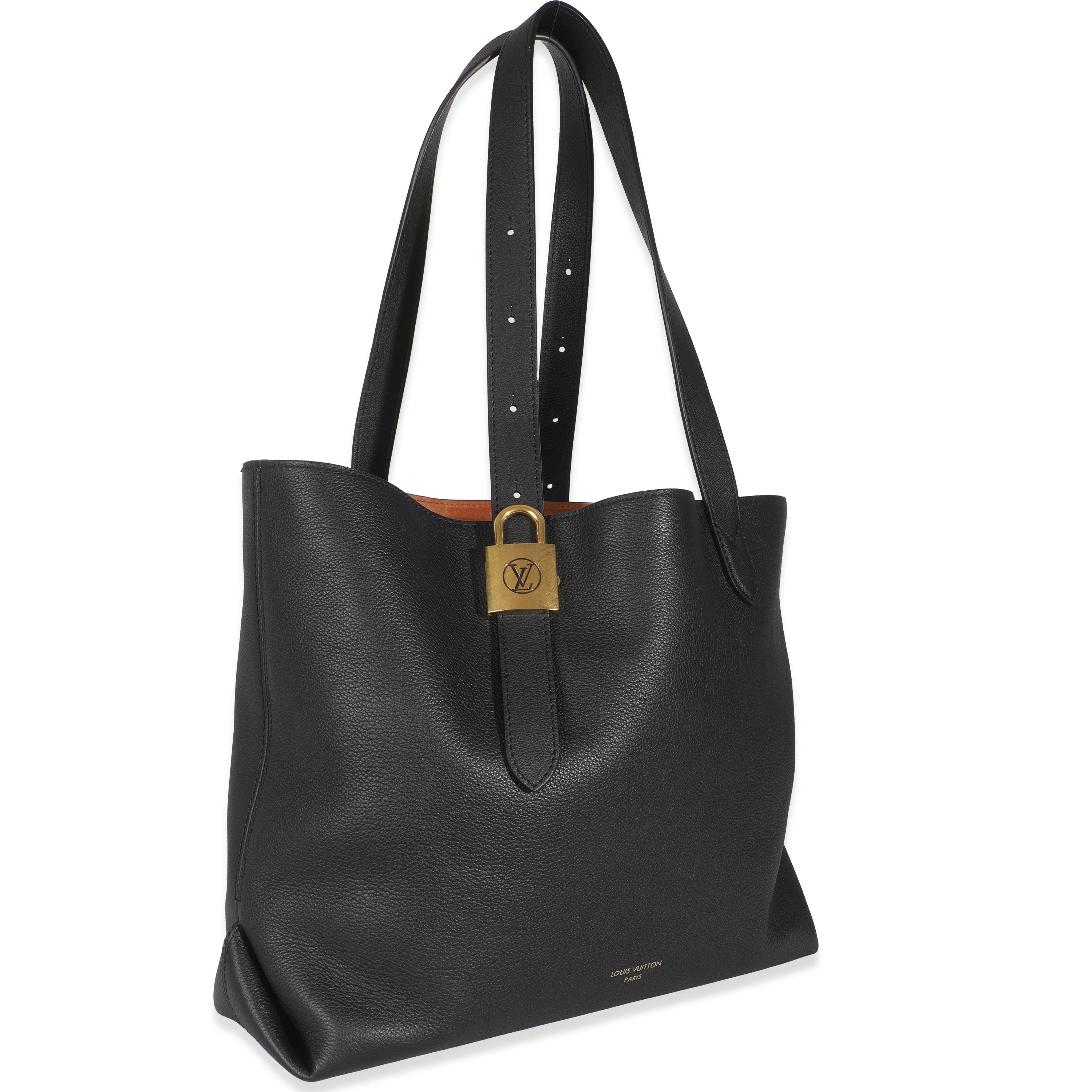 Listing Title: Louis Vuitton Black Grained Calfskin Low Key Cabas MM
SKU: O146485
MSRP: 4400.00 USD
Condition: Pre-owned 
Handbag Condition: Excellent
Condition Comments: Item is in excellent condition and displays light signs of wear.   Faint wear
