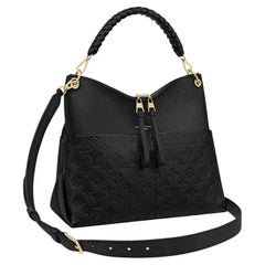 Louis Vuitton Black grained & Monogram Empreinte leather Maida Hob Bag