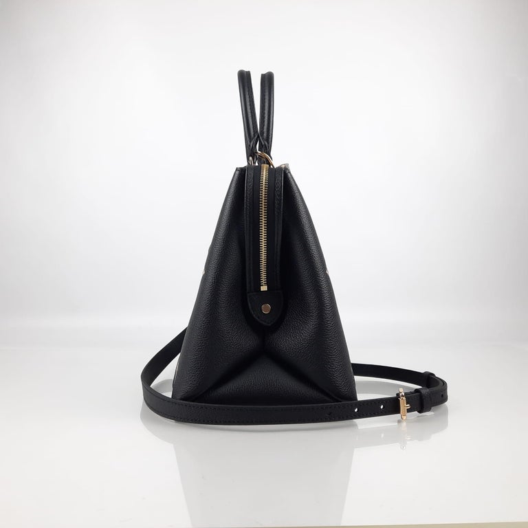 Louis Vuitton LV Unisex Grand Palais Tote Black Monogram Embossed Grained  Cowhide Leather - LULUX