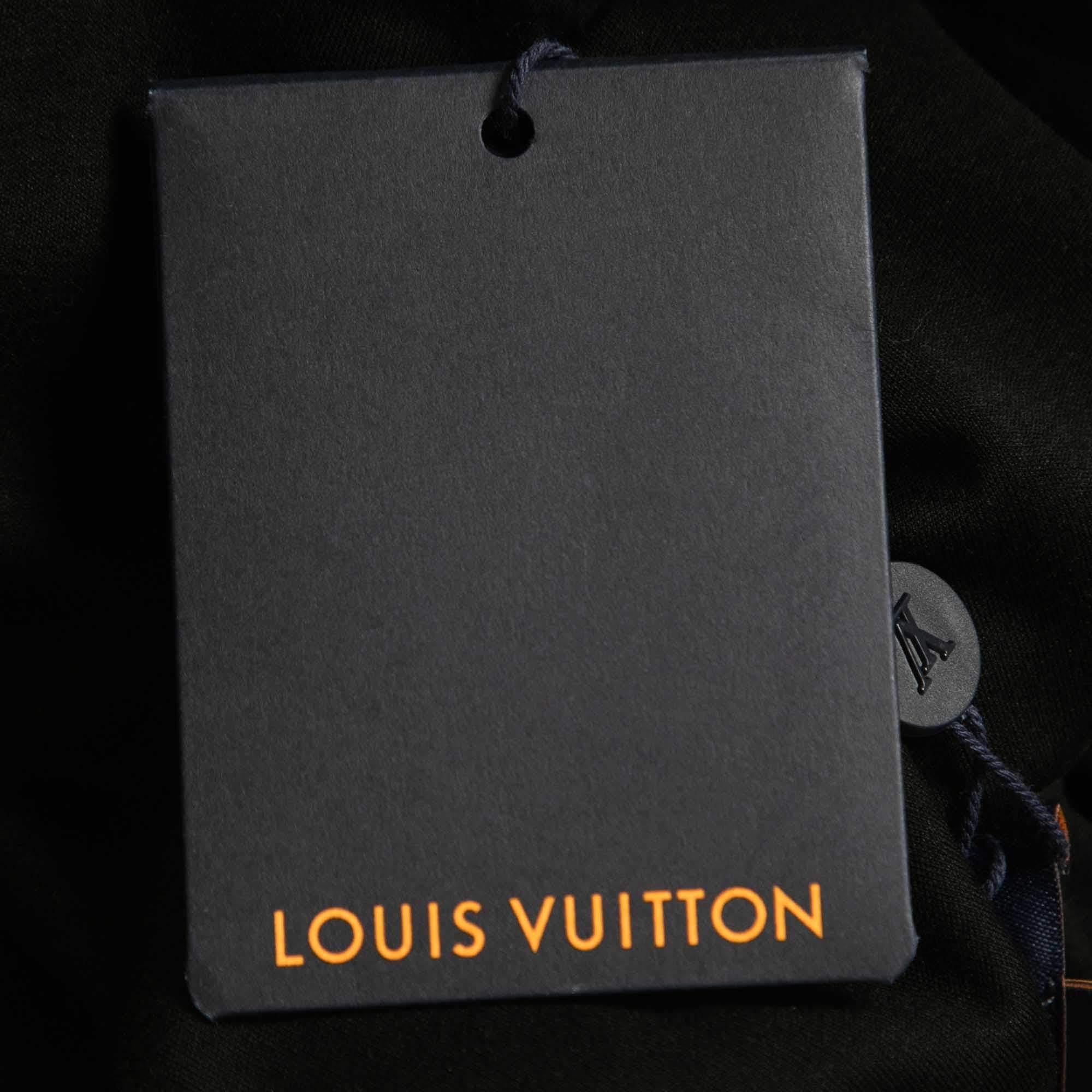 Louis Vuitton Black Graphic Print Cotton Chain Crew Neck T-Shirt M In Excellent Condition In Dubai, Al Qouz 2