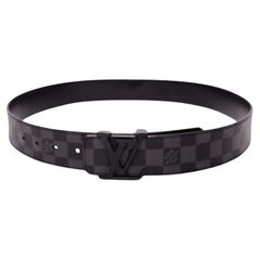 Louis Vuitton Black Graphite Damier Belt