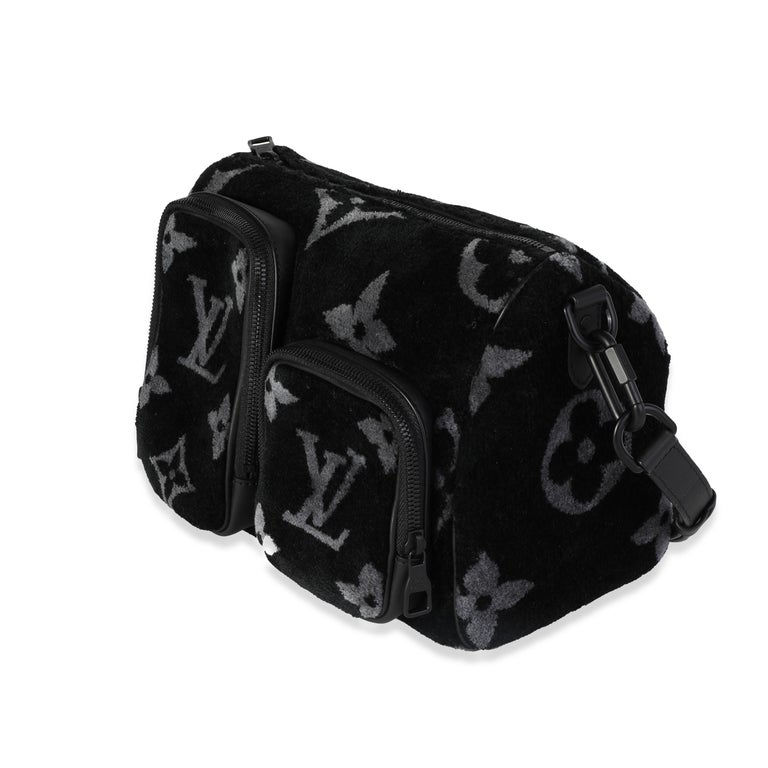 Women's Louis Vuitton Black & Gray Monogram Eclipse Tuffetage Multi-Pocket Speedy For Sale