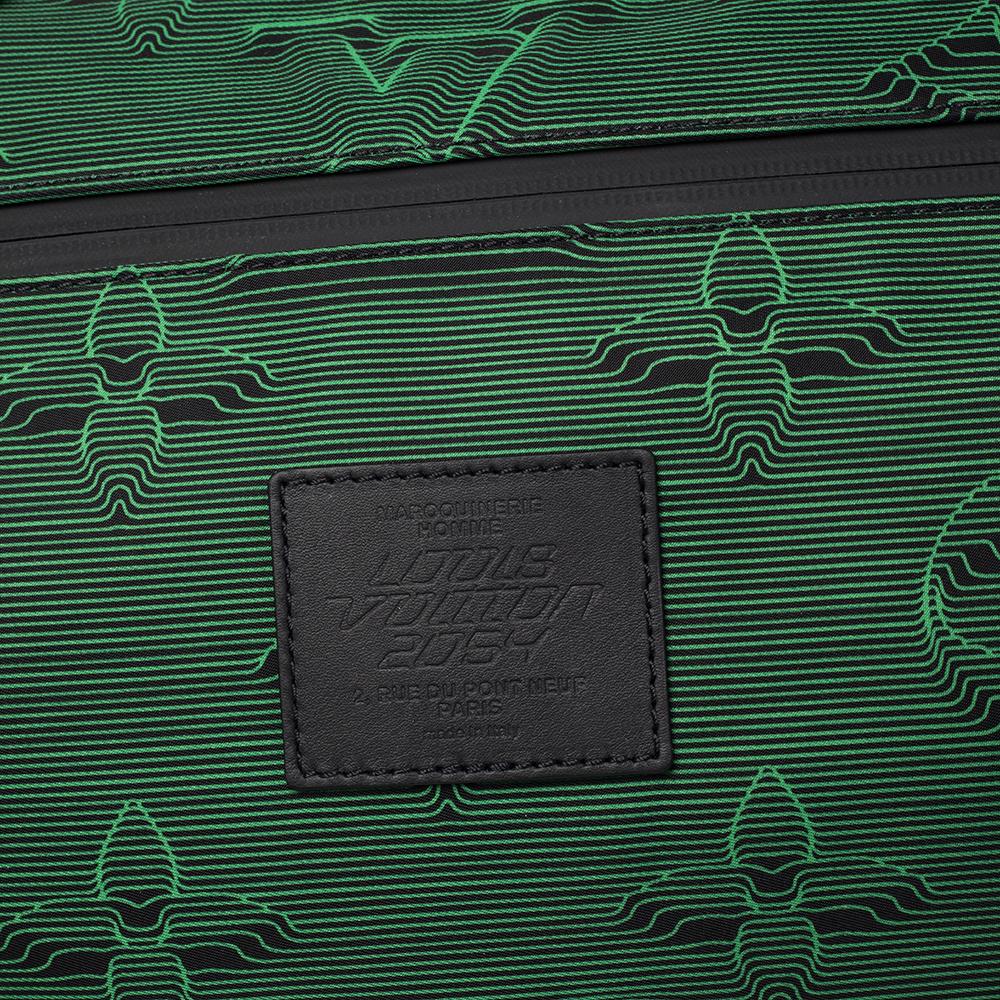 Louis Vuitton Black/Green 3D Nylon 2054 Reversible Keepall Bandouliere 50 Bag 4