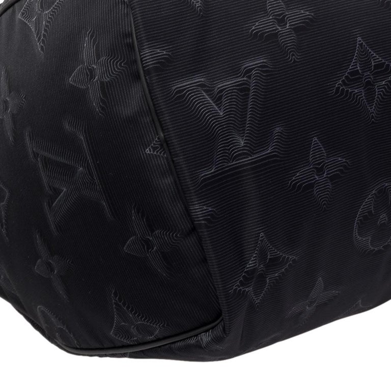 Louis Vuitton Black/Green 3D Nylon 2054 Reversible Keepall Bandouliere 50  Bag at 1stDibs