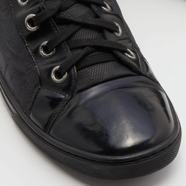 Sold at Auction: Louis Vuitton - Black Damier Lowtop Sneakers Size
