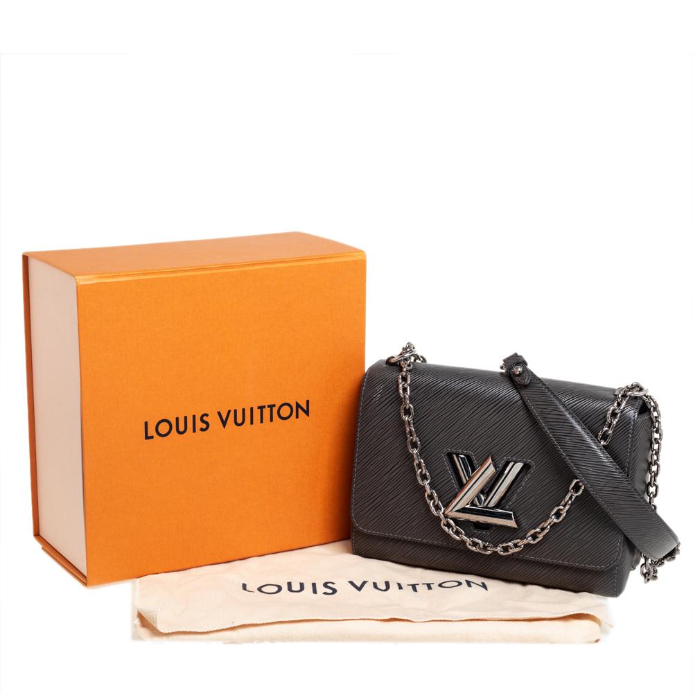 Louis Vuitton Black/Grey Epi Leather Twist MM Bag 7