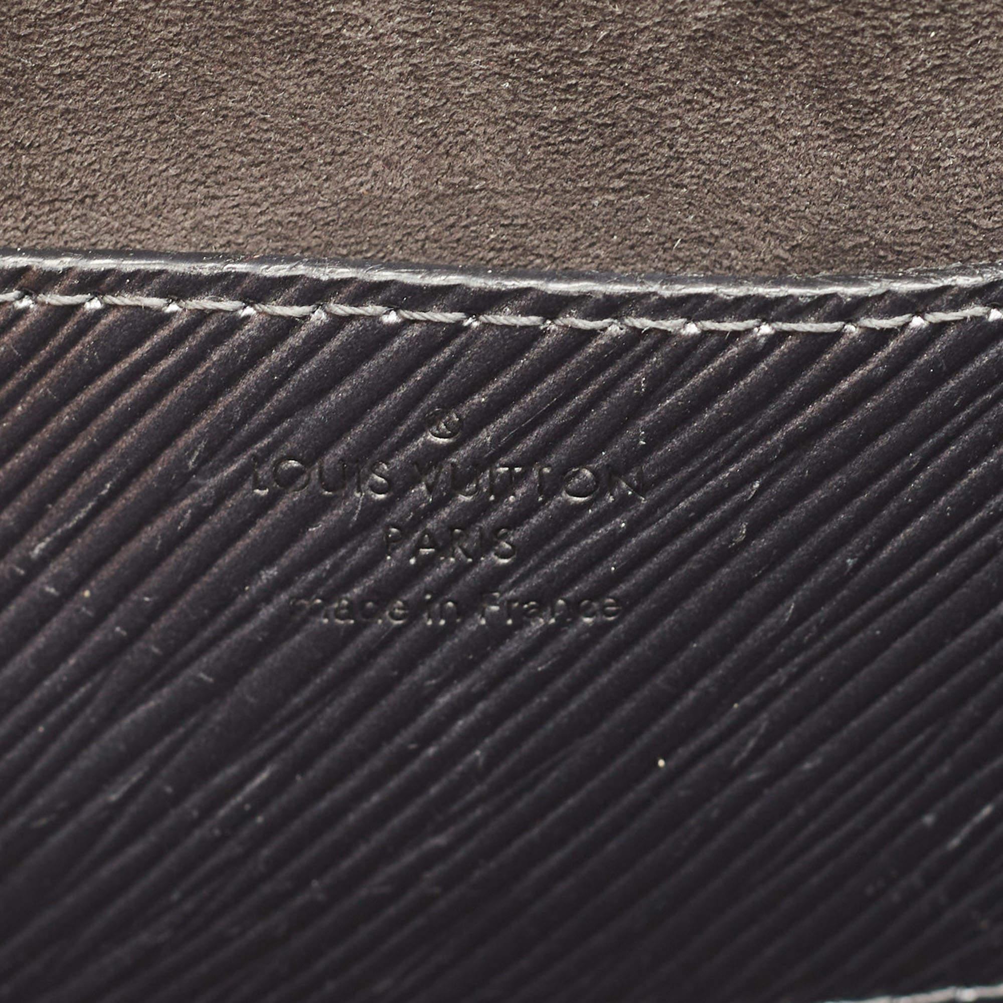 Louis Vuitton Black/Grey Epi Leather Twist MM Bag 7