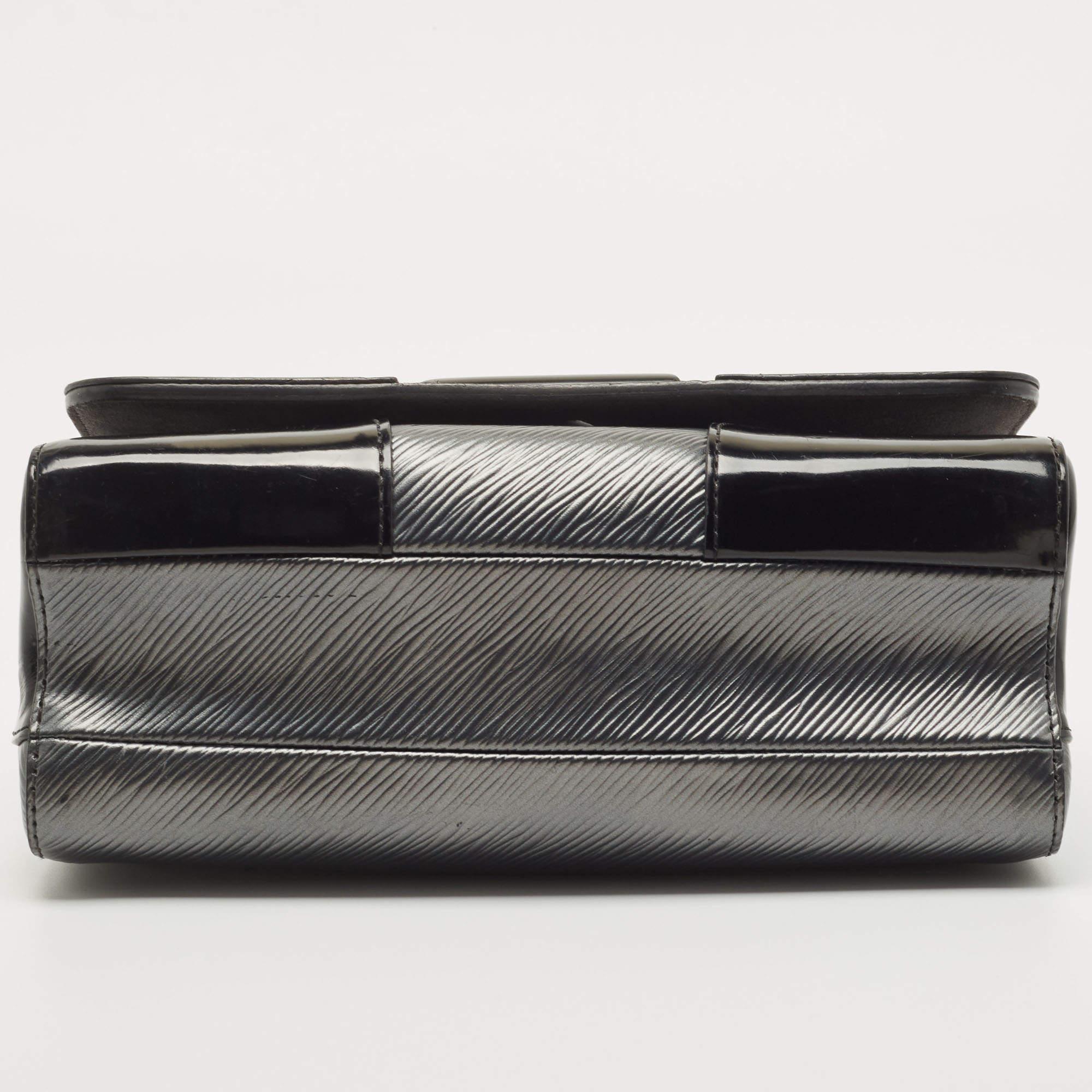 Louis Vuitton Black/Grey Epi Leather Twist MM Bag 1