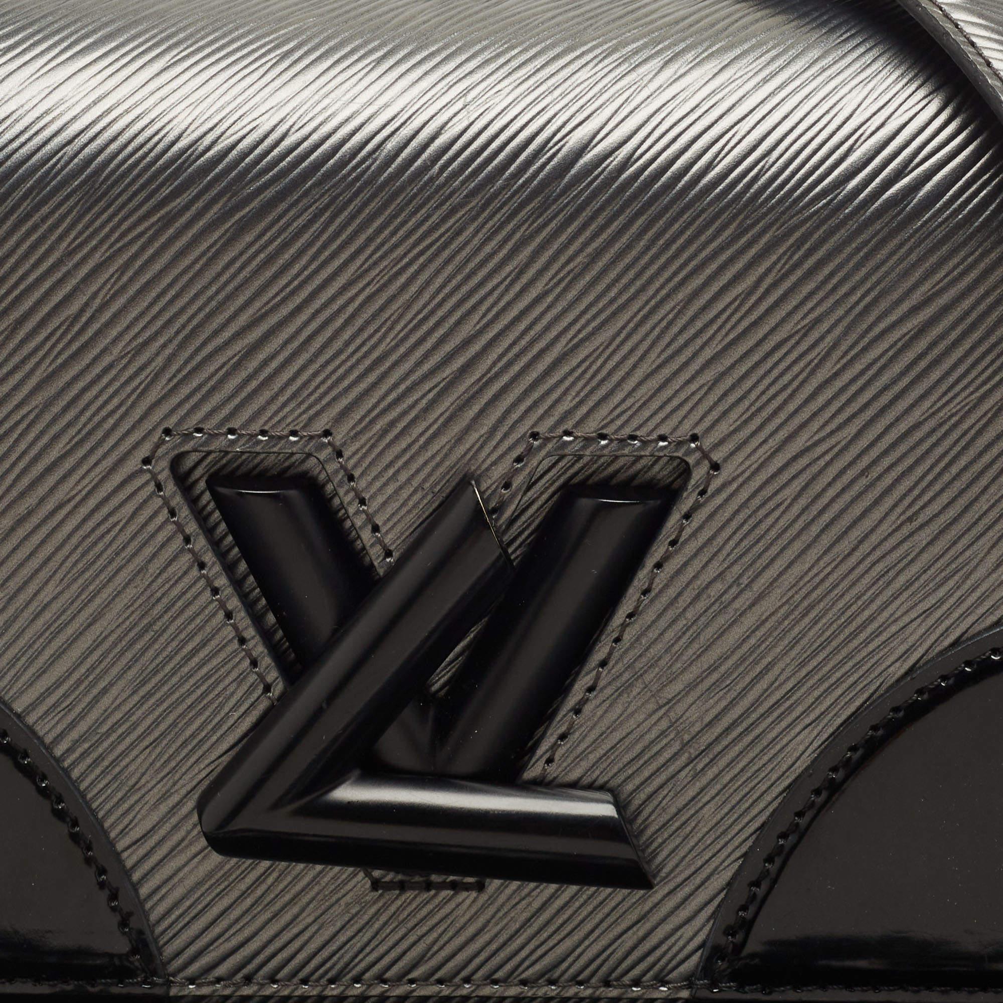 Louis Vuitton Black/Grey Epi Leather Twist MM Bag 2