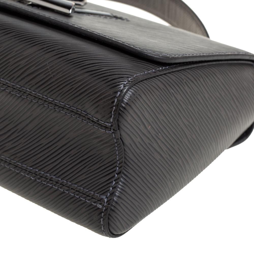 Louis Vuitton Black/Grey Epi Leather Twist MM Bag 3