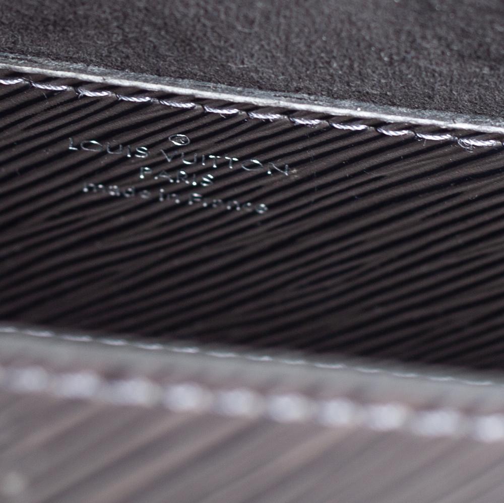 Louis Vuitton Black/Grey Epi Leather Twist MM Bag 5
