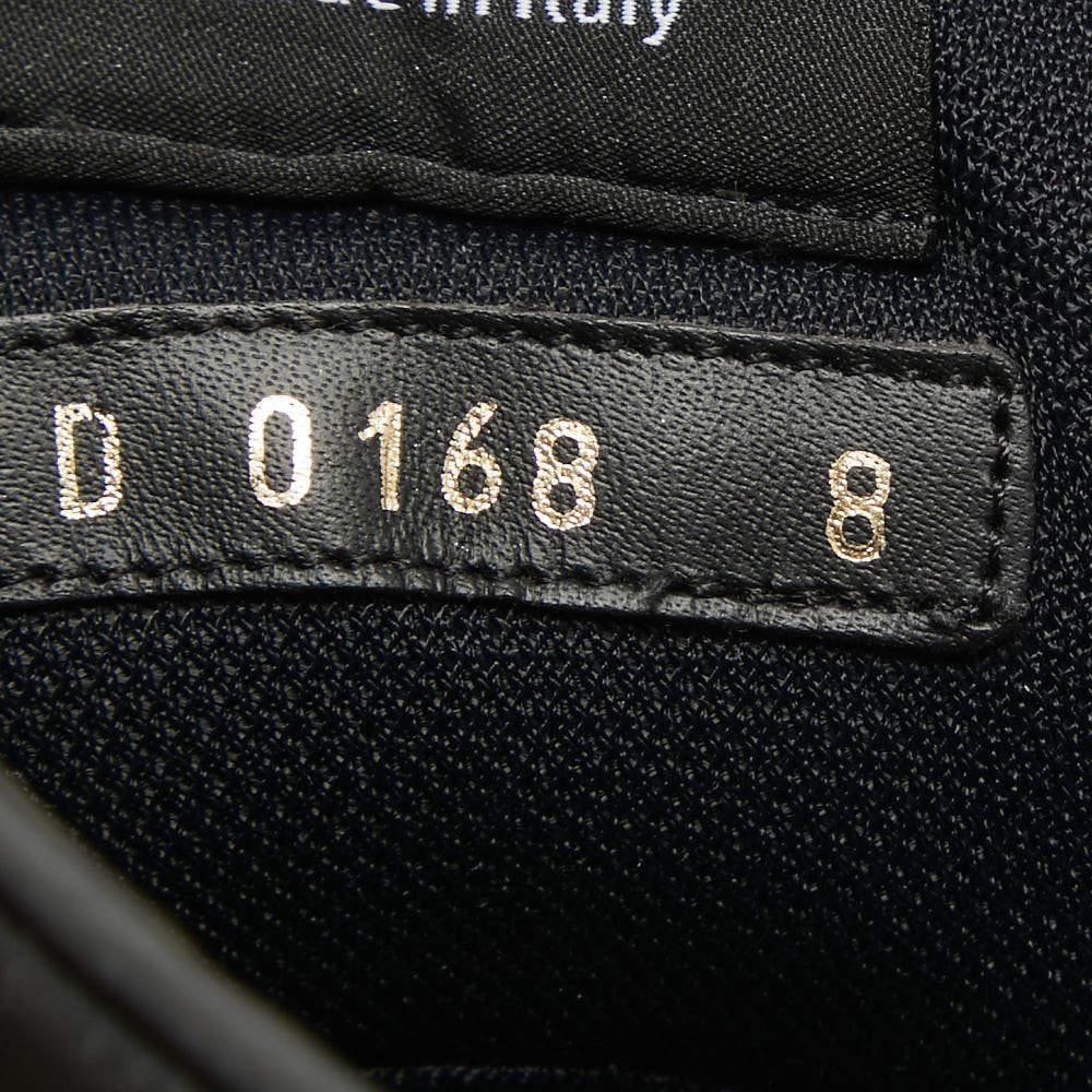 Louis Vuitton Black/Grey Leather and Canvas Metropolis Ranger Boots Size 42 For Sale 5