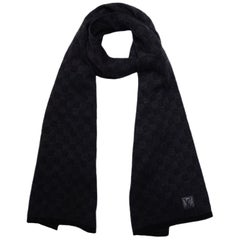 Louis Vuitton Néo Petit Damier Scarf Light Grey Wool