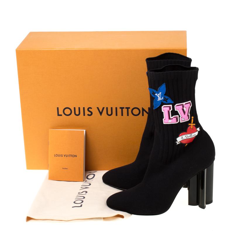 Lv black heart ankle boot clearance