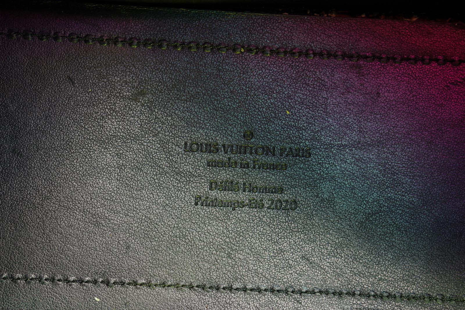 Louis Vuitton Black Iridescent Prism PVC Monogram Solar Ray Soft Trunk Bag For Sale 1