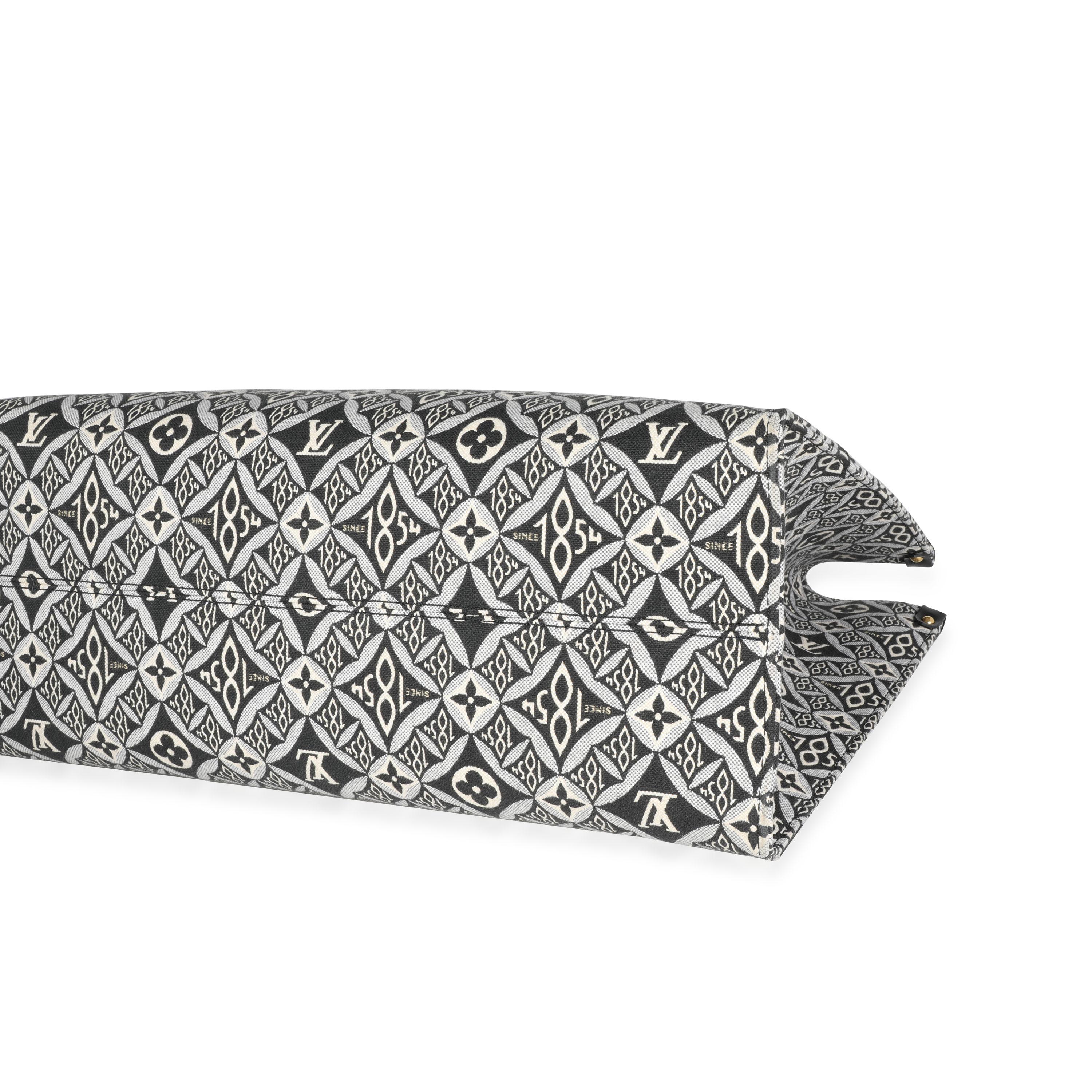 Louis Vuitton - Jacquard noir depuis 1854 - Onthego GM Excellent état à New York, NY