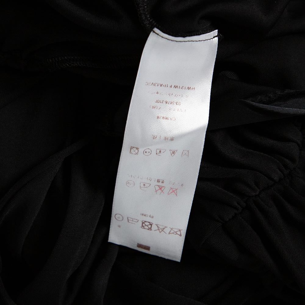 Women's Louis Vuitton Black Jersey Ruched Detail Sleeveless Jumpsuit S