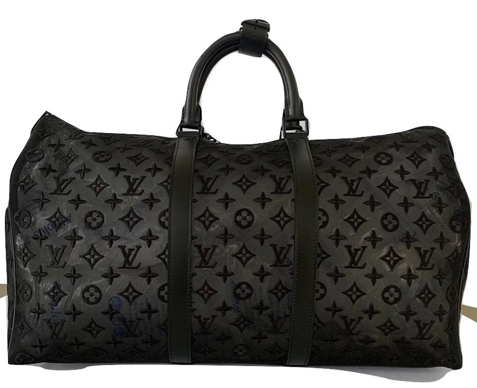louis vuitton keepall 50 tau.mng bl.rose rose bull calf leather weekend/travel bag