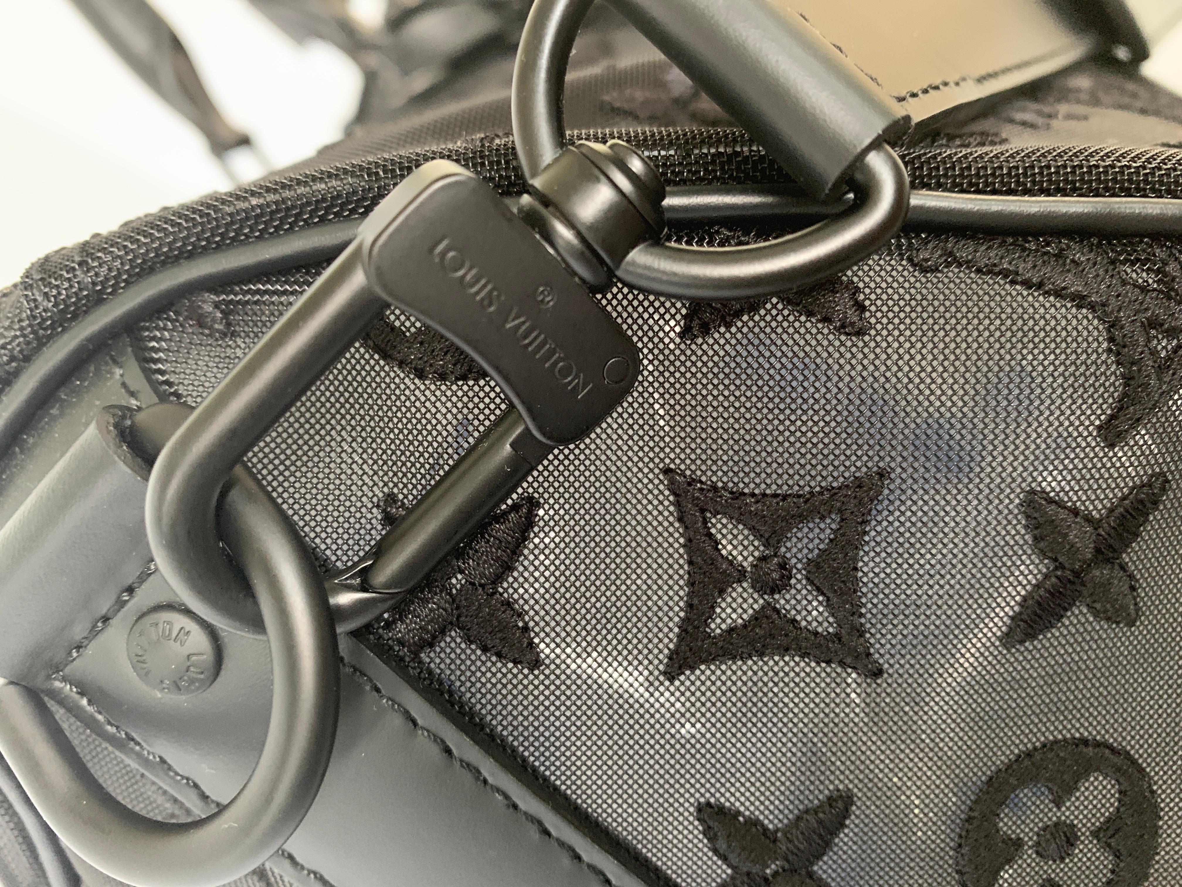 Louis Vuitton Black Keepall Bandouliere 50 Virgil Abloh M53971 1