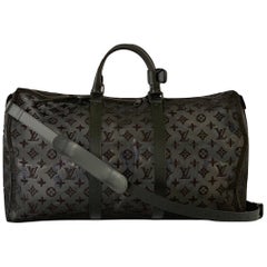 Louis Vuitton Black Keepall Bandouliere 50 Virgil Abloh M53971