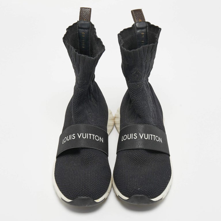 Louis Vuitton Black Knit Fabric Aftergame High-Top Sneakers Size 39 at  1stDibs  white louis vuitton socks, louis vuitton sock sneakers, louis  vuitton socks shoes