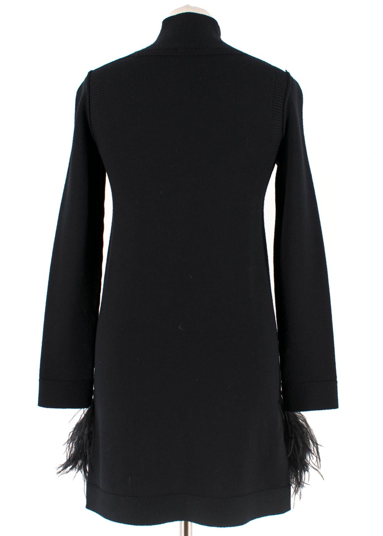 black turtleneck dress