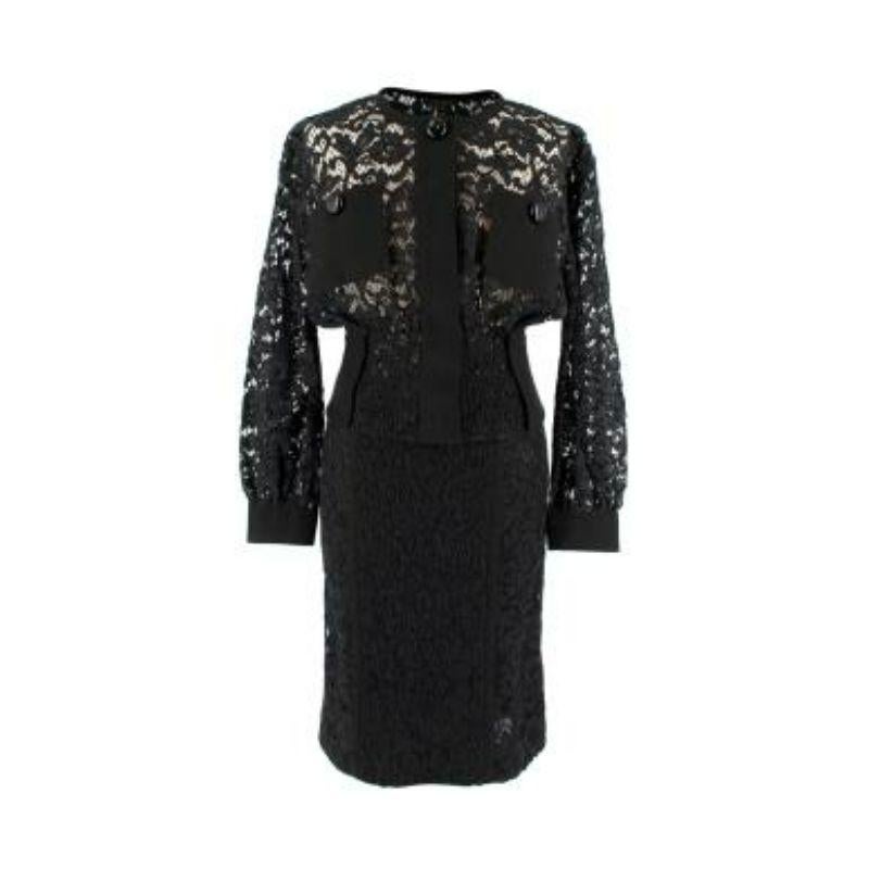 Louis Vuitton Black Lace Skirt For Sale 6