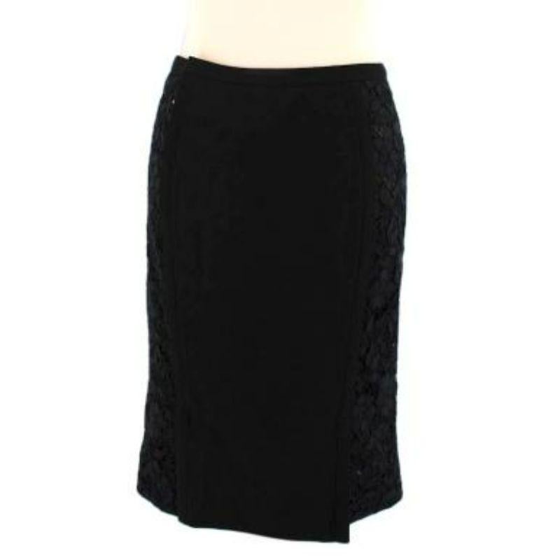 Louis Vuitton Black Lace Skirt In Good Condition For Sale In London, GB