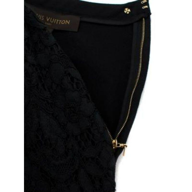 Louis Vuitton Black Lace Skirt For Sale 2