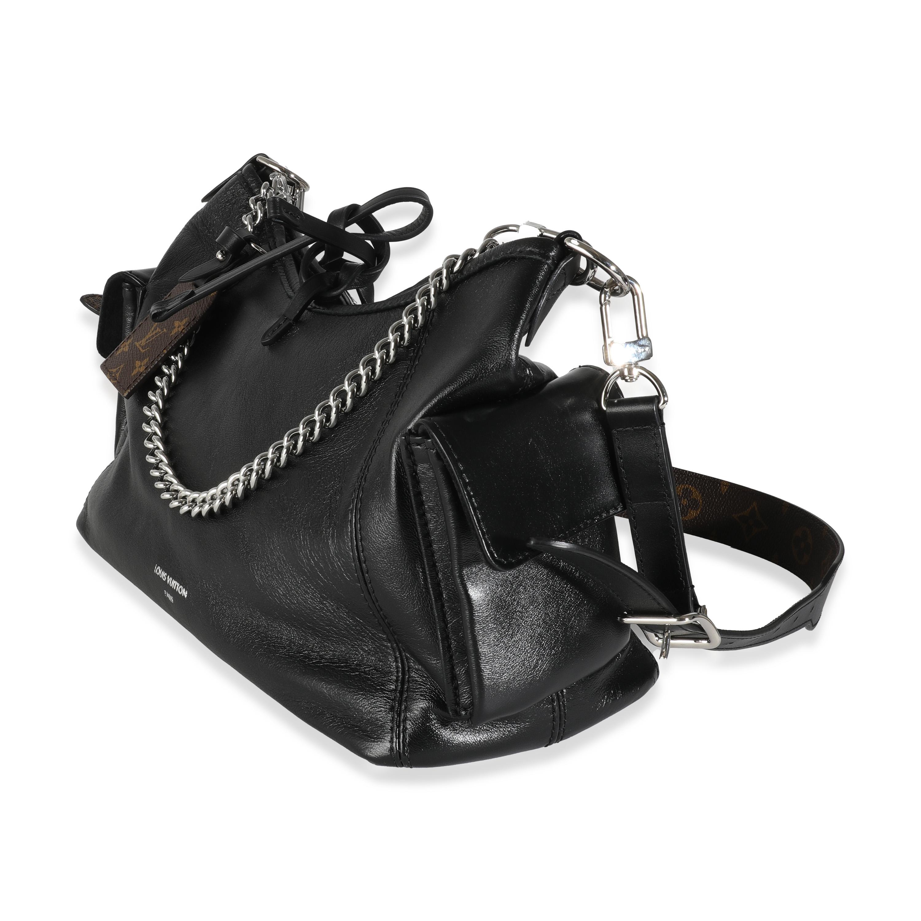 Women's or Men's Louis Vuitton Black Lambskin CarryAll Cargo Vibe PM For Sale