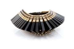 Louis Vuitton Black Large Articulated Bracelet