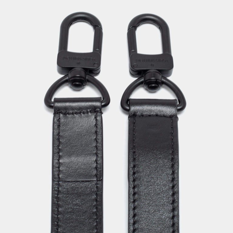 Louis Vuitton Dark Grey Leather Adjustable Shoulder Bag Strap at 1stDibs