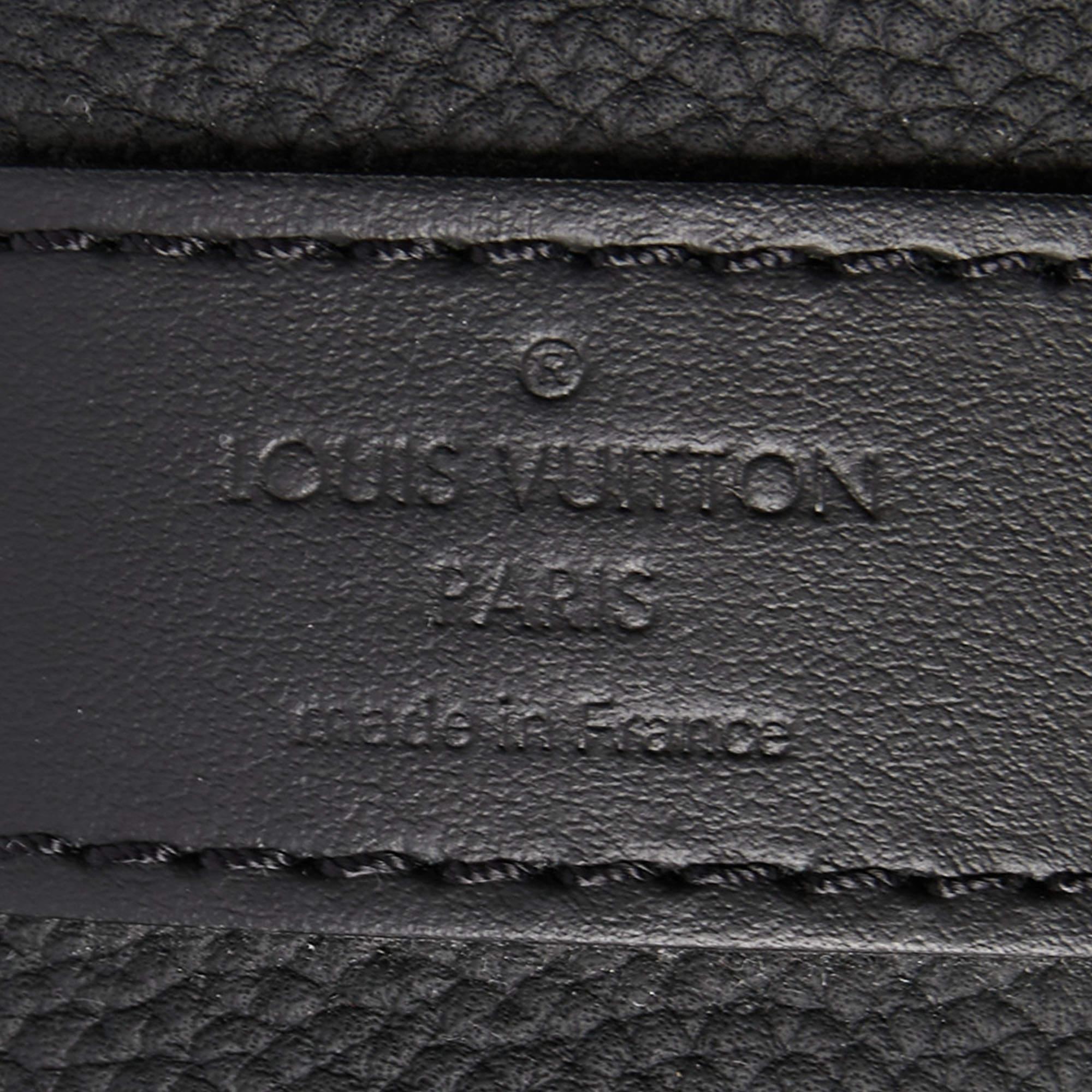Louis Vuitton Black Leather Aerogram Keepall Bandoulière 40 Bag 4