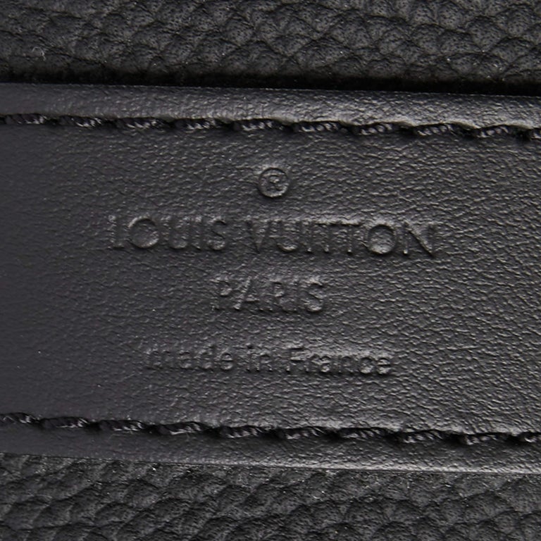 Louis Vuitton Aerogram Keepall Bandouliere Bag Leather 40 Black