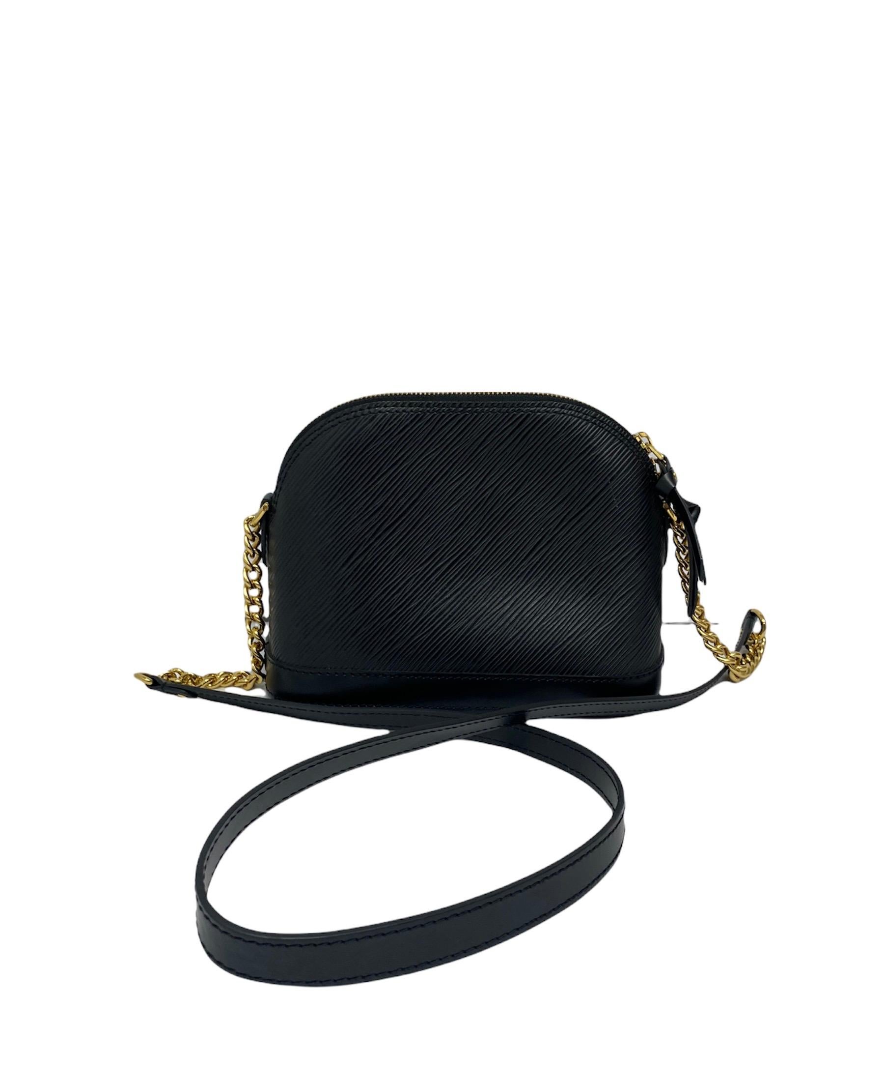 Louis Vuitton Black Leather Alma Epi Bag In New Condition In Torre Del Greco, IT