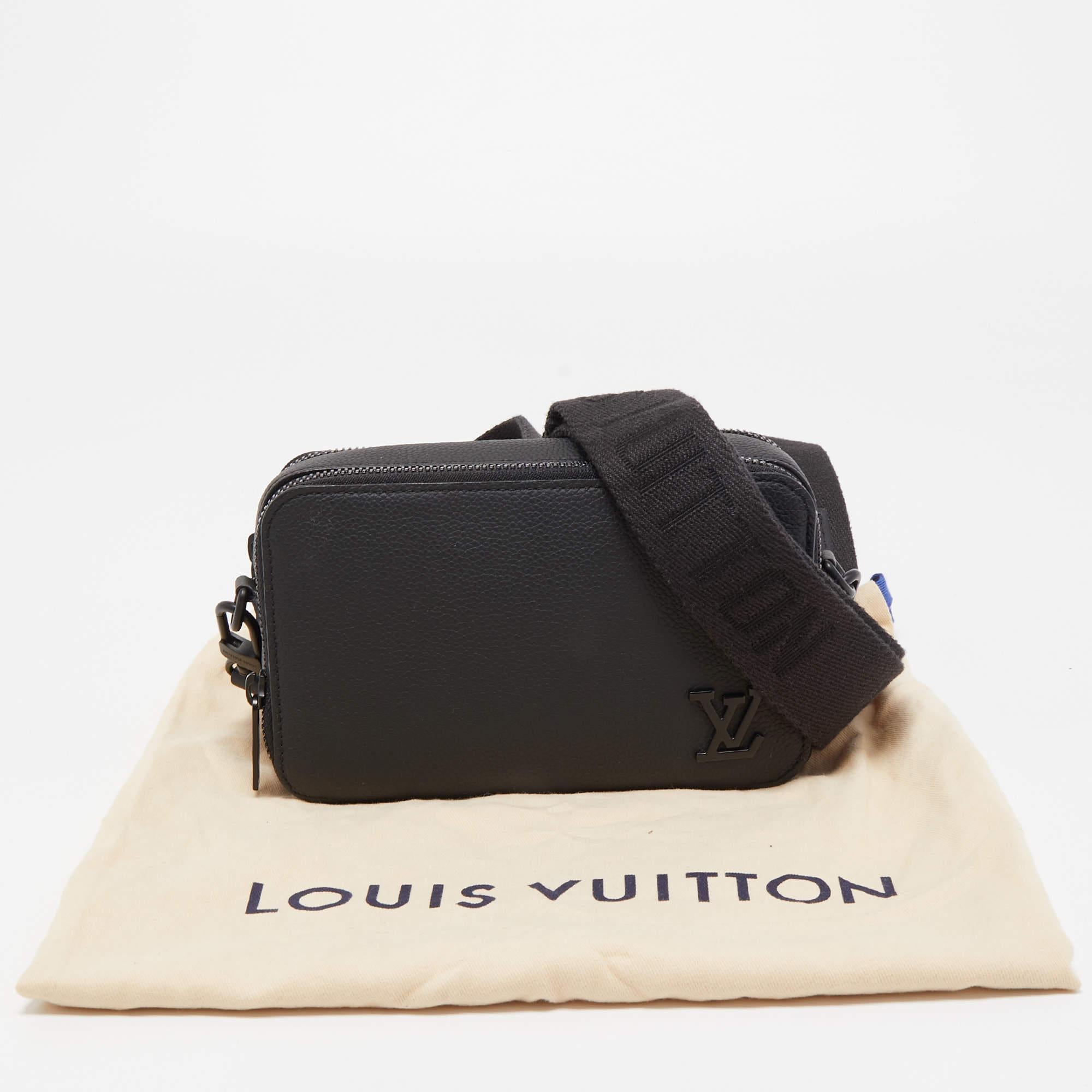 Louis Vuitton Black Leather Alpha Wearable Wallet 2