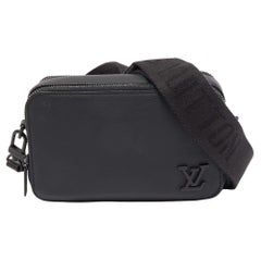 Louis Vuitton Black Leather Alpha Wearable Wallet