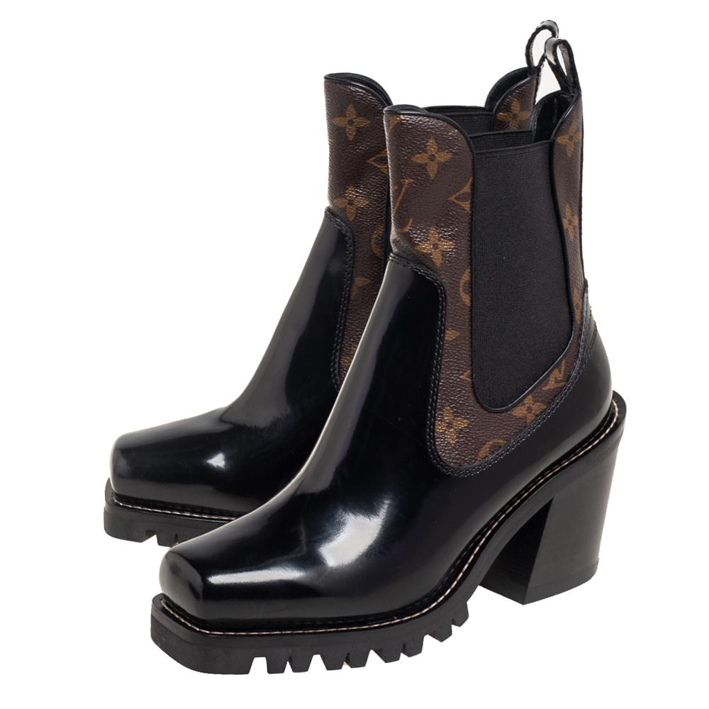 louis vuitton cloth ankle boots