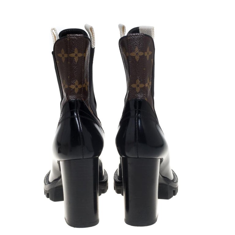 Louis Vuitton - Editorial, Brand New Iconic Cancan Thigh High Black Boots  in Box - IT 38