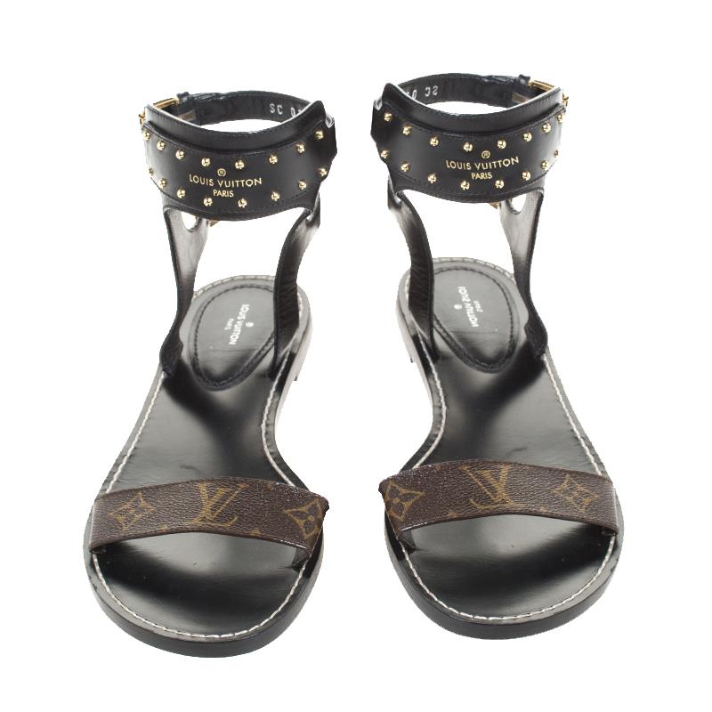 Louis vuitton nomad sandals size 8 sales
