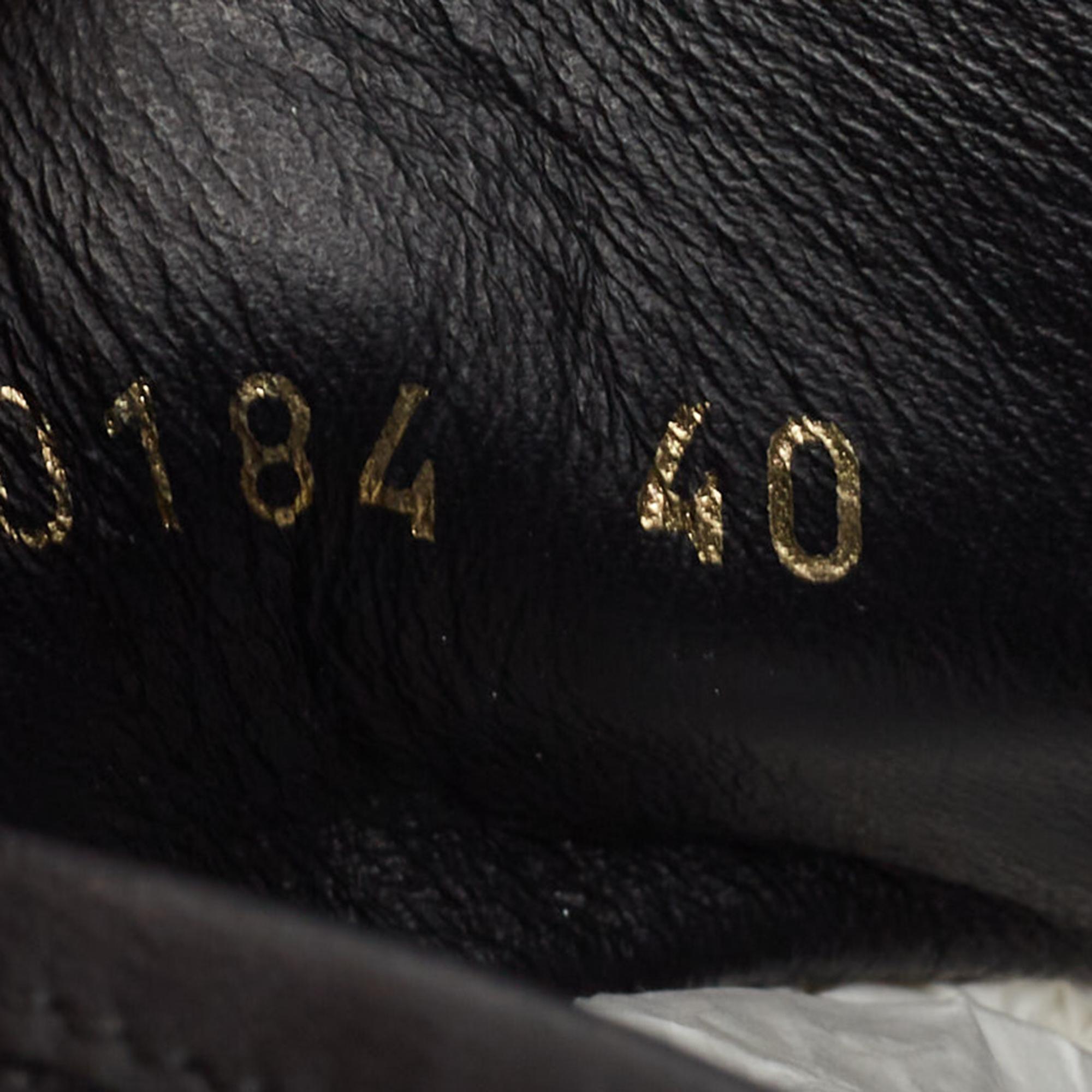 Louis Vuitton Punchy Turnschuhe aus schwarzem Leder und Wildleder Größe 40 im Angebot 4