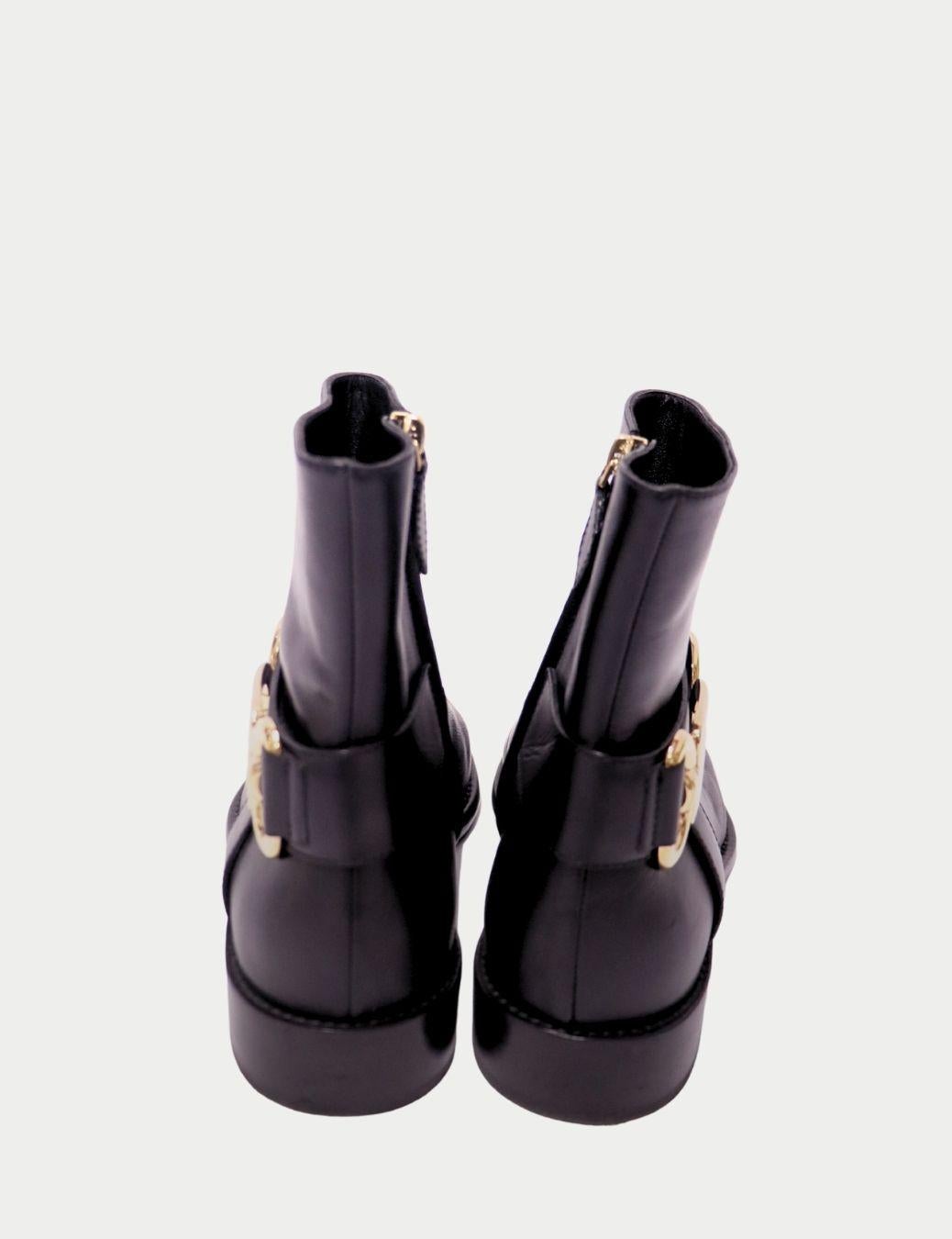 Louis Vuitton Schwarze Lederstiefeletten - EU 40 Damen im Angebot