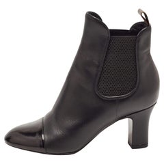 Louis Vuitton Silhouette Ankle Boot, Black, IT34.5