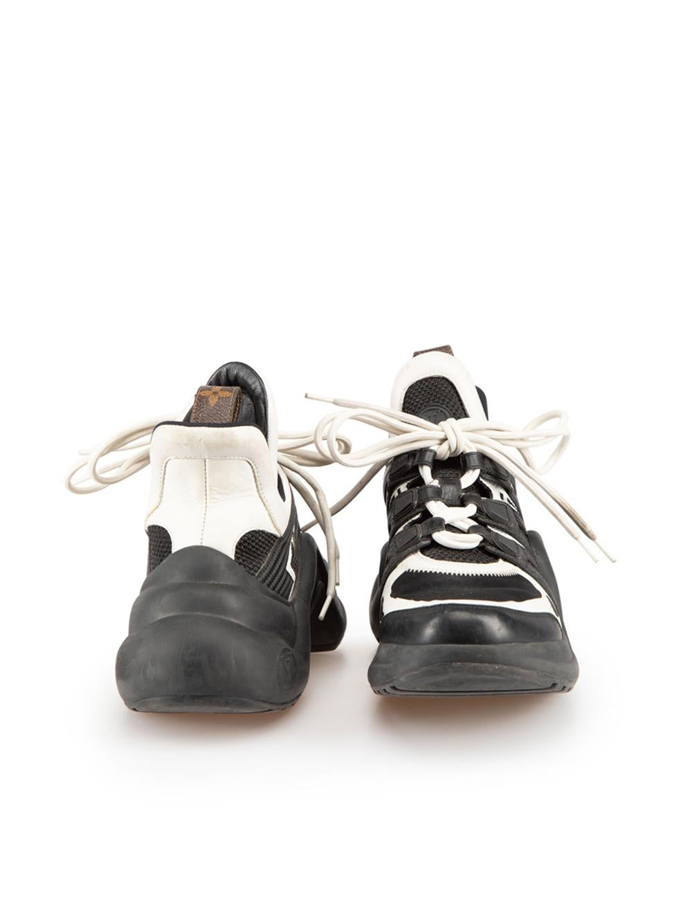 Louis Vuitton Black Leather Archlight Trainers Size IT 39 In Good Condition In London, GB