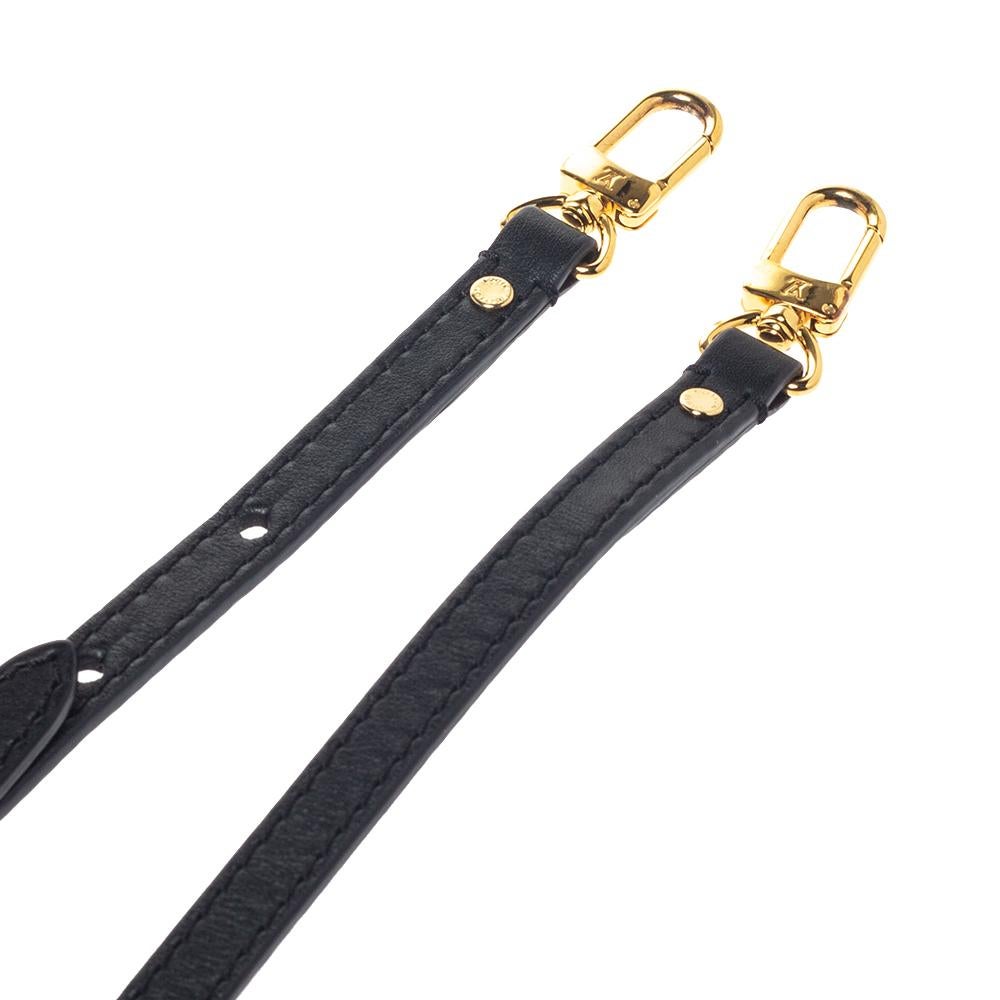 louis vuitton shoulder strap black