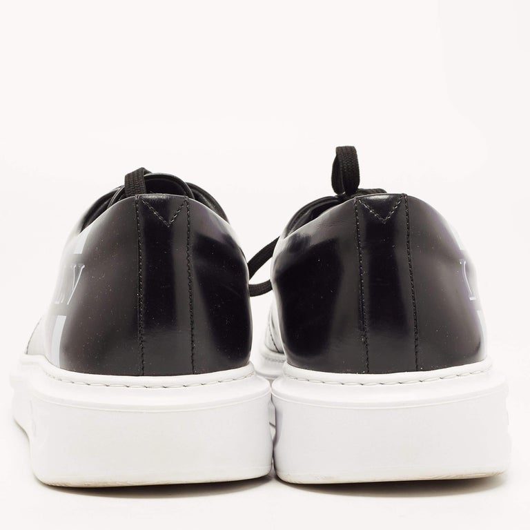 Louis Vuitton Black Leather Beverly Hills Sneakers Size 44 at 1stDibs