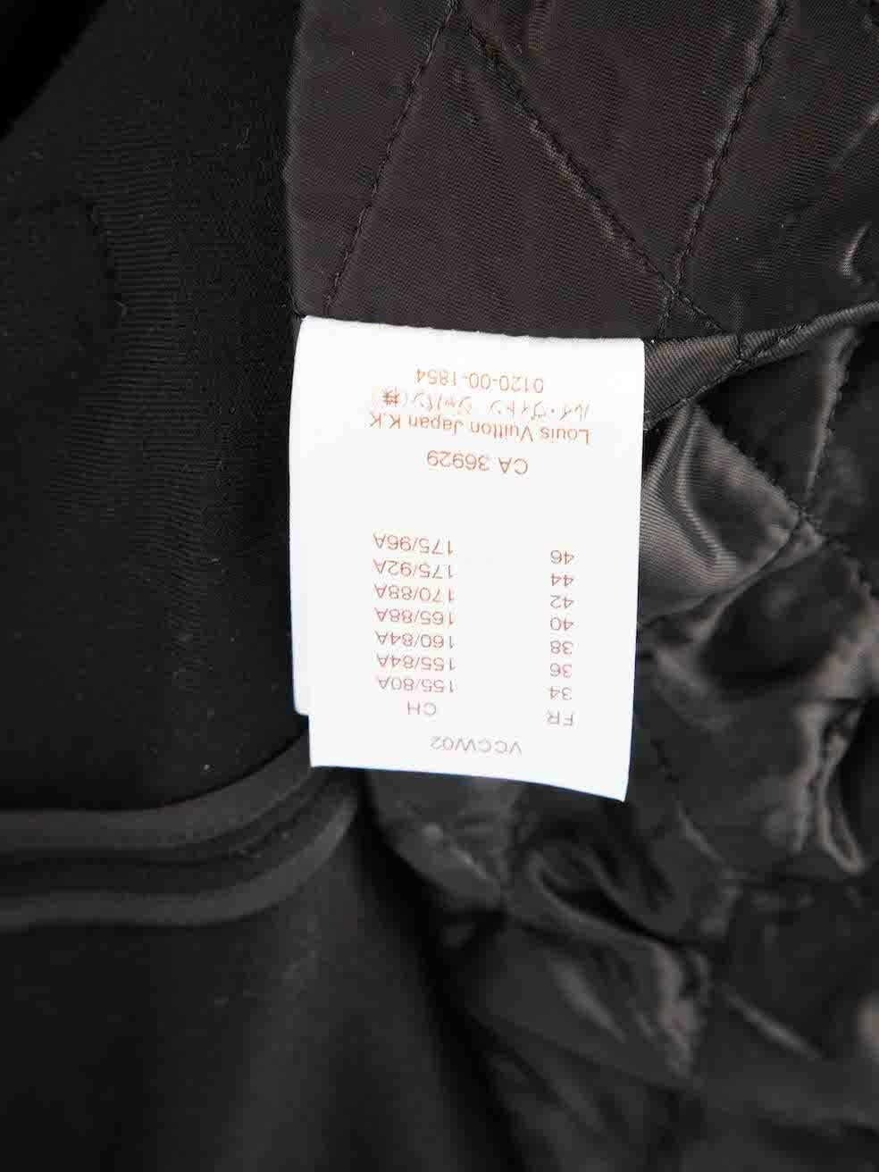 Louis Vuitton Black Leather Biker Jacket Mini Dress Size XS 2