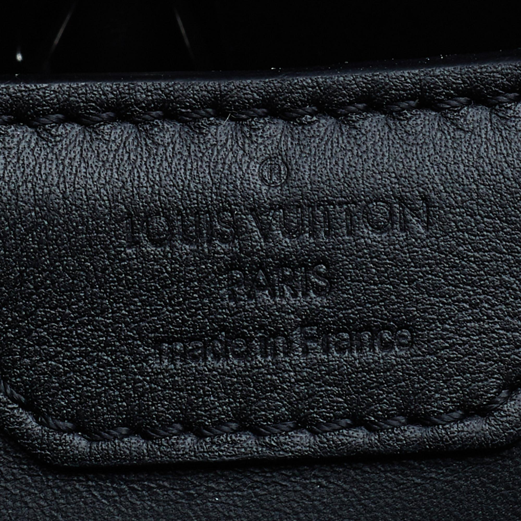 Louis Vuitton Black Leather Blossom Capucines PM Bag 3