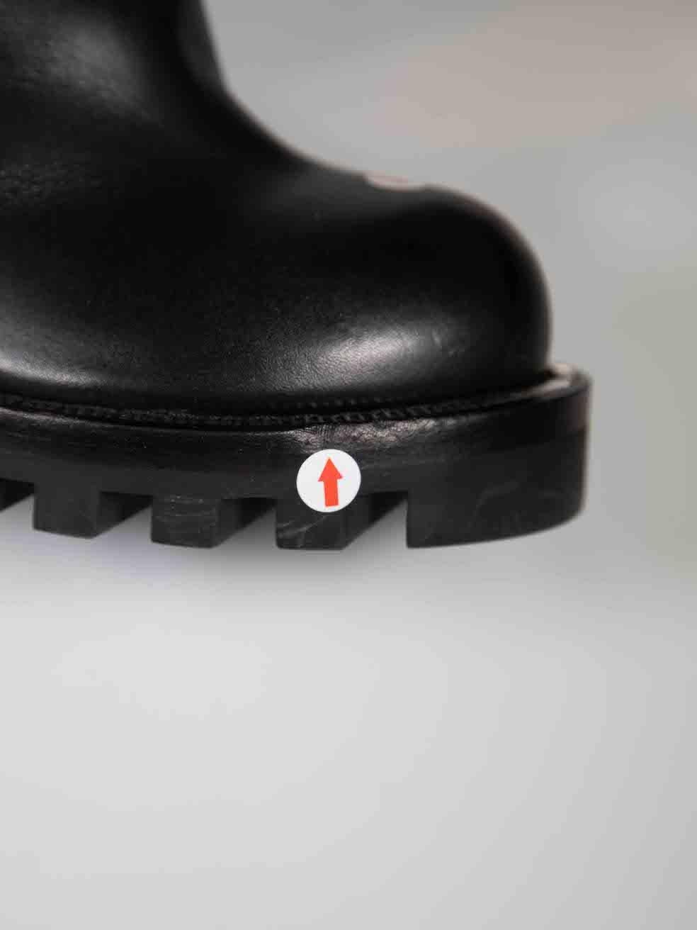 Louis Vuitton Black Leather Botin Star Trail Boots Size IT 39 For Sale 4